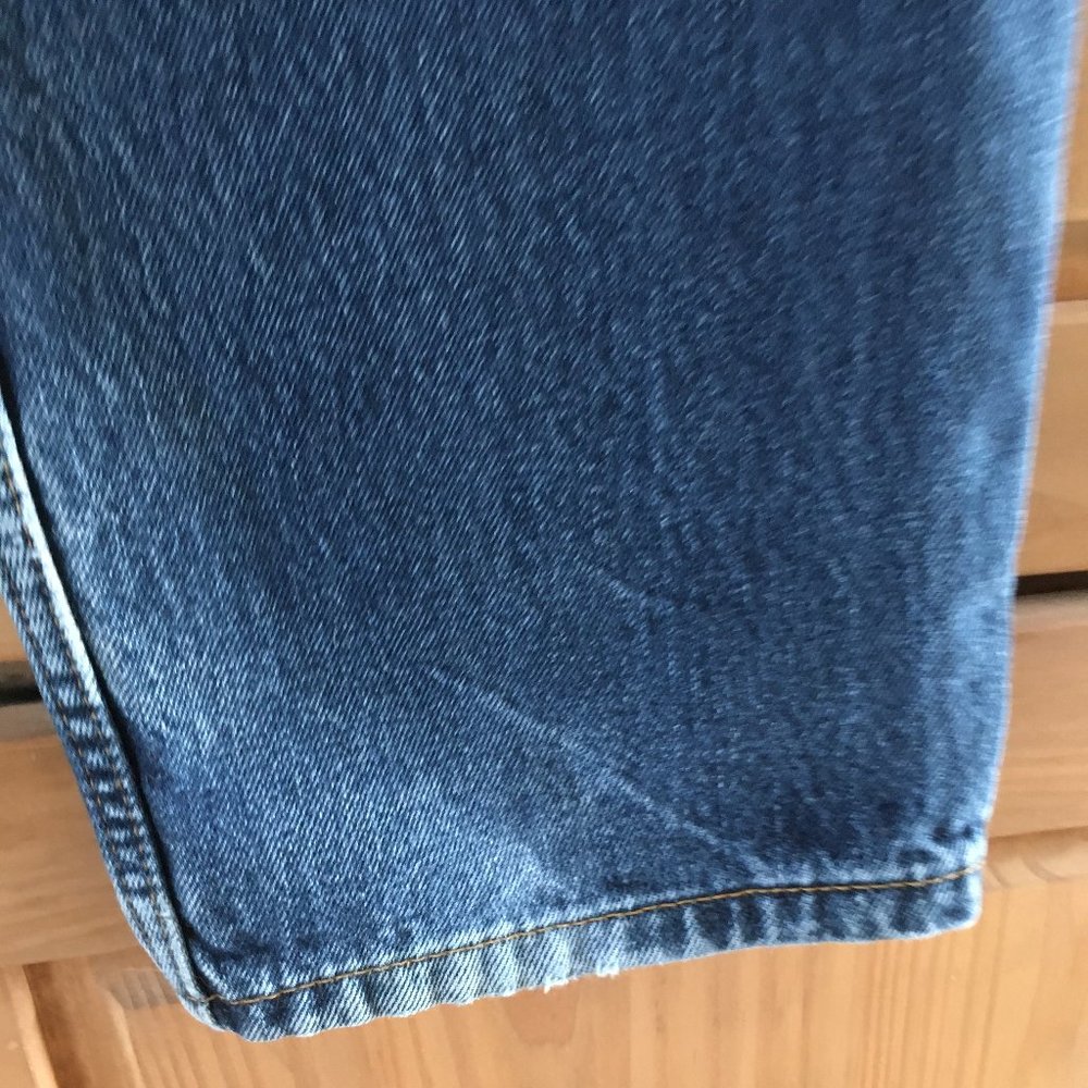 EUC LEVI 550 30 X 32 BLUE DENIM JEANS ZIP FRONT - Picture 9 of 12